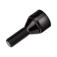 Śruby zabezpieczające antykradzieżowe do felg aluminiowych / M12x1.5 stożek / gwint 28 mm czarne - Carbonado C-Block 
