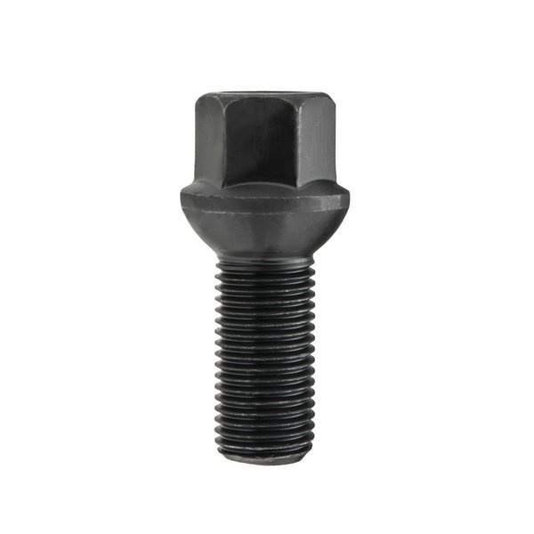 Black rim bolt M14x1.5 28 mm - key 17. ball