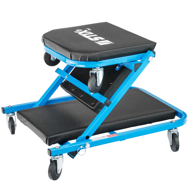 Klappbare Werkstattliege / Werkstatt-Hocker 2-in-1 LWS-40 – Stix