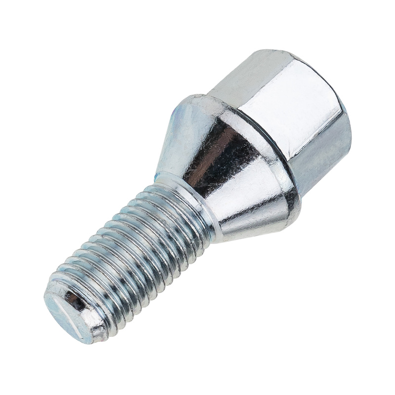 Wheel bolt for original Fiat, Opel, Suzuki wheels M12x1.50 conical seat / 17 mm hex – 22 mm