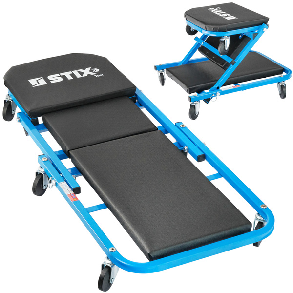 Klappbare Werkstattliege / Werkstatt-Hocker 2-in-1 LWS-40 – Stix