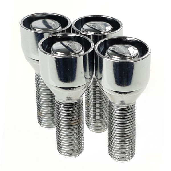 Felgenschloss Radschrauben M12x1,5 28mm Anti-Diebstahl Bolzen für BMW Opel Mini