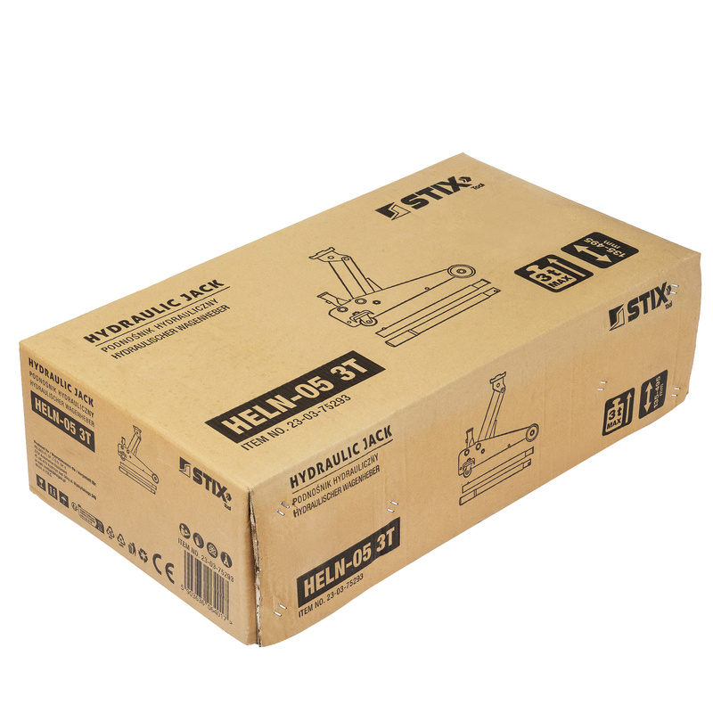 Hydraulischer Rangierwagenheber / Wagenheber, Hubhöhe 130–480 mm HELN-05 3T – Stix