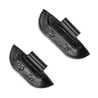 BLACK Zinc Clip-On Wheel Weights ZN/S for Steel Wheels – Multibox Set 50 pcs (20–25 g)