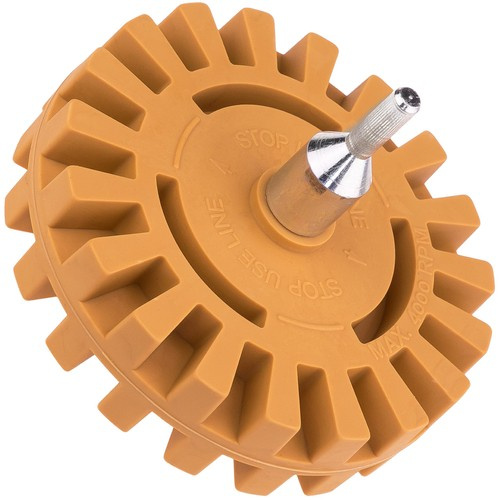 Krążek gumowy "Karbowany" PREMIUM do usuwania kleju po ciężarkach +adapter - Stix