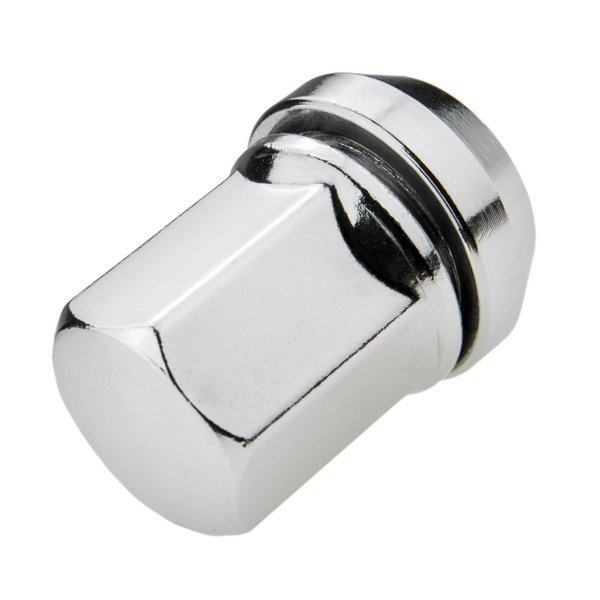 Floating wheel nuts for alloy wheels M12x1.25 chrome finish, wobble cone, 19 mm hex - Carbonado