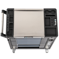 Workshop cabinet / tool trolley with 7 drawers, side pull-out compartment – UltimatePro B7 – Stix
