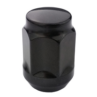 Black Nuts for aluminum rims, wheels - M14x1.5 - (closed) - Carbonado