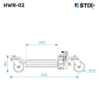 Hydraulic Car Wheel Dolly HWR-02 / 1 pc