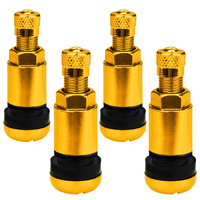 4 St. Ventil X1 Series Gold Edition Metallventil Felgenventile Alufelgen 11,3mm