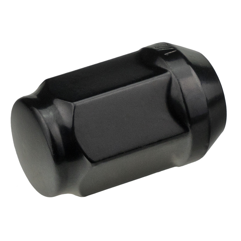 Schwarze geschlossene Radmuttern für Alufelgen 1/2"-20 UNF, Schlüsselweite 19 - Carbonado