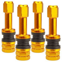 Valve for wheels X2 Series Gold Edition (Clamp-in, aluminum TR48E) - 1 pcs. - Carbonado