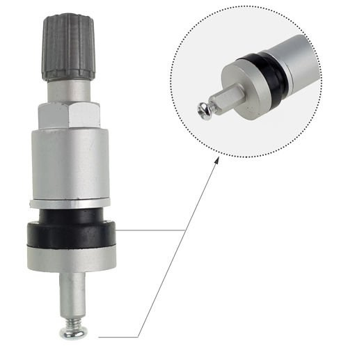 Schrader TPMS-08 GEN 4 Clamp-In Pressure Sensor Vent Valve Silver