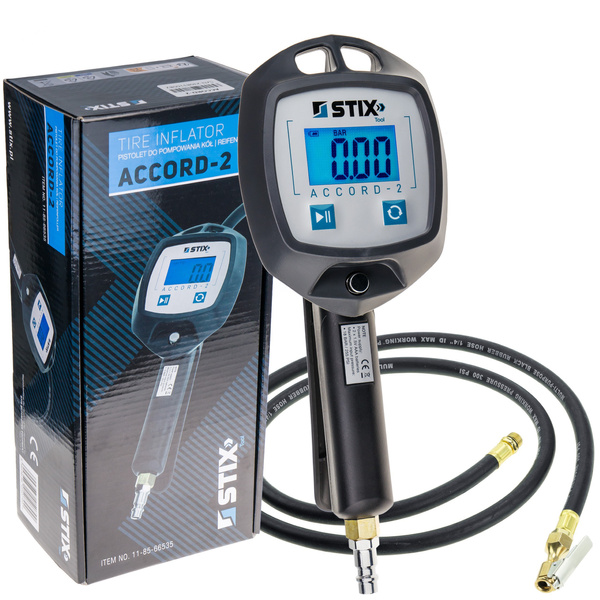 Digital Inflator Gauge ACCORD-2 0-18 BAR Stix