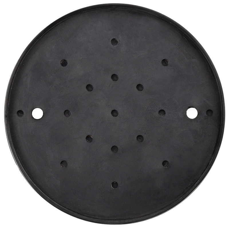 P21 Verstärkte Gummiauflage für Tragarm, 2 Bohrungen, 125x120×24 – Stix
