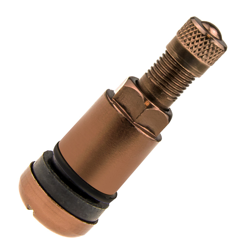 Valve for wheels X1 Series Brown Edition (Clamp-in, aluminum MS525) - 1 pcs. - Carbonado