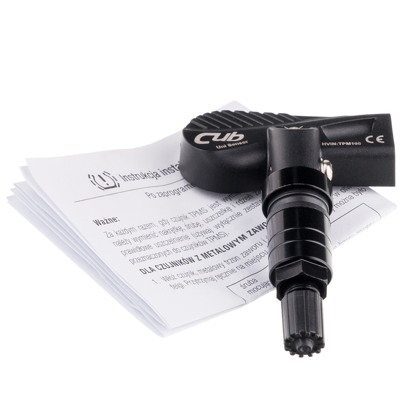 Czujnik ciśnienia CUB TPMS UNI Sensor 4.0 EVO E-type - Clamp-In Black 
