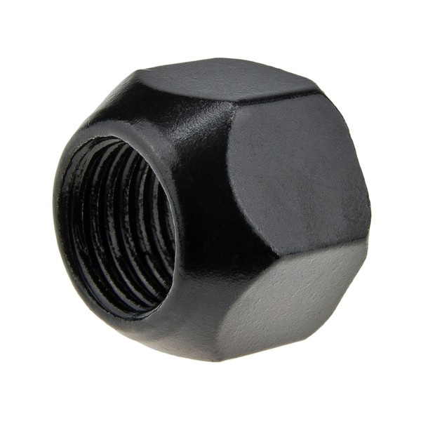 Nakrętki czarne do felg stalowych, kół - M14x1,5 - (otwarta bez kołnierza) - Carbonado
