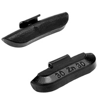 SCHWARZE Zink-Schlaggewichte STD ZN/S 30 g für Stahlfelgen (50 Stk.) – Stix