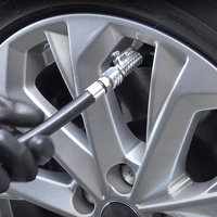 Wheel inflation nozzle with locking clamp (open, 6.35 mm) - PCL PREMIUM