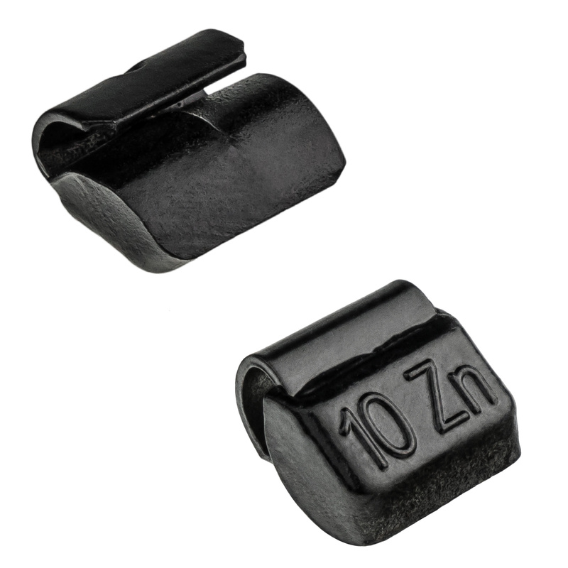 CZARNE Ciężarki nabijane STD Cynkowe do felg stalowych ZN/S 10g / 50 szt. - Stix