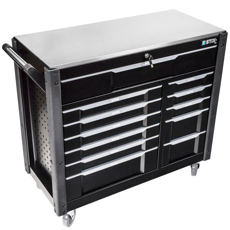 Rolling tool cabinet with tool set UltimatePro D12/TS2 - Stix