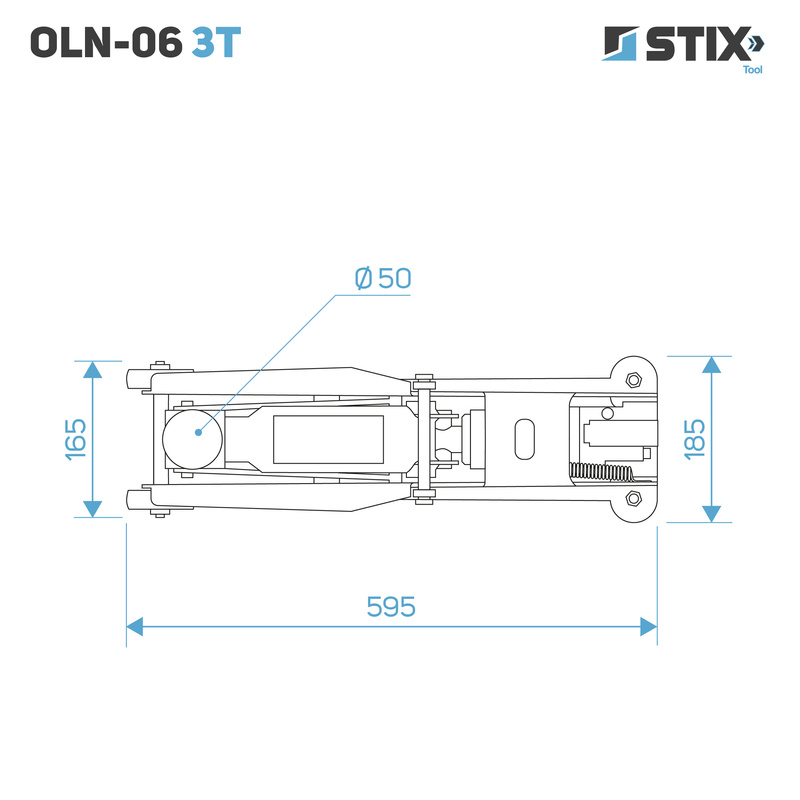 Hydraulic Floor Jack 200–570 mm OLN-06 3T – Stix