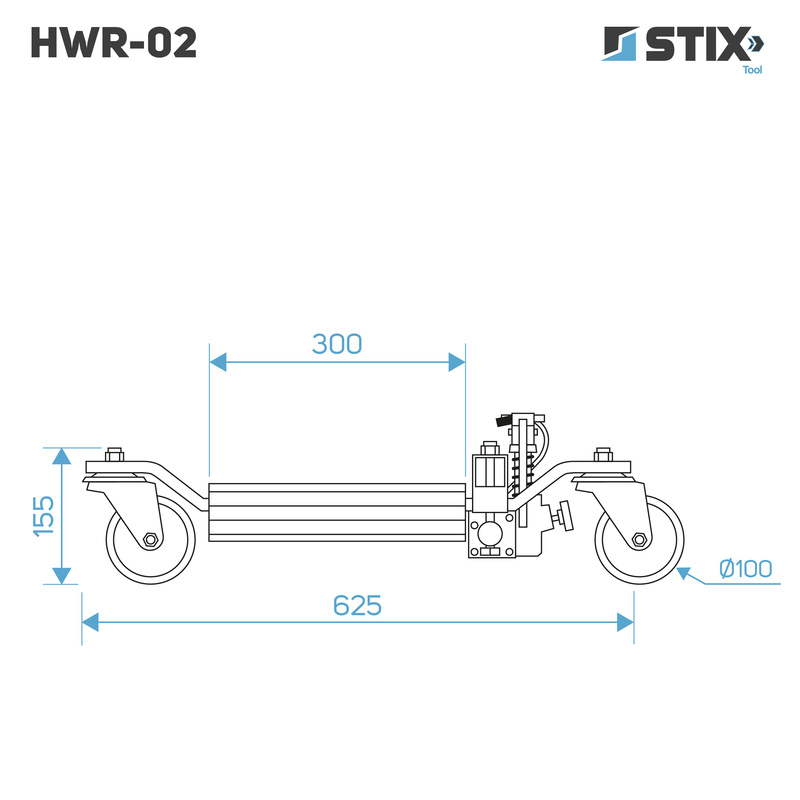 Hydraulic Car Wheel Dolly HWR-02 / 1 pc