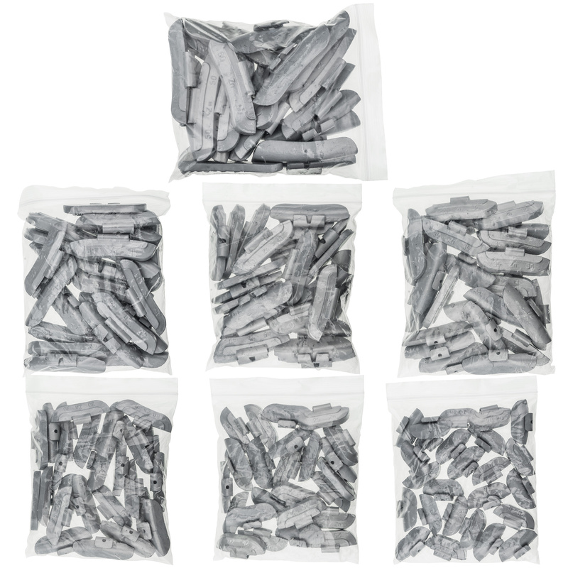 Zink-Schlaggewichte ZN/S für Stahlfelgen – Multibox-Set 175 Stk. (20–50 g)