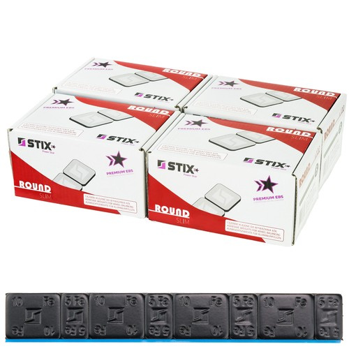 Klebegewichte für Alufelgen 60g - 5+10g Schwarz 400 Stk. Auswuchtgewichte Riegel