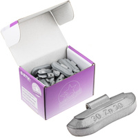 Zinc Clip-On Wheel Weights ZN/S 30 g for Steel Wheels (50 pcs)