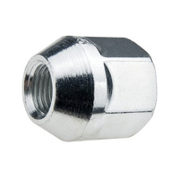 Alloy wheel nuts M12x1.5 zinc plated open-ended with flange, 21 mm hex IS - Carbonado