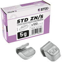 STD Zinc scooped weights for steel rims ZN/S 5g / 100 pcs. - Stix