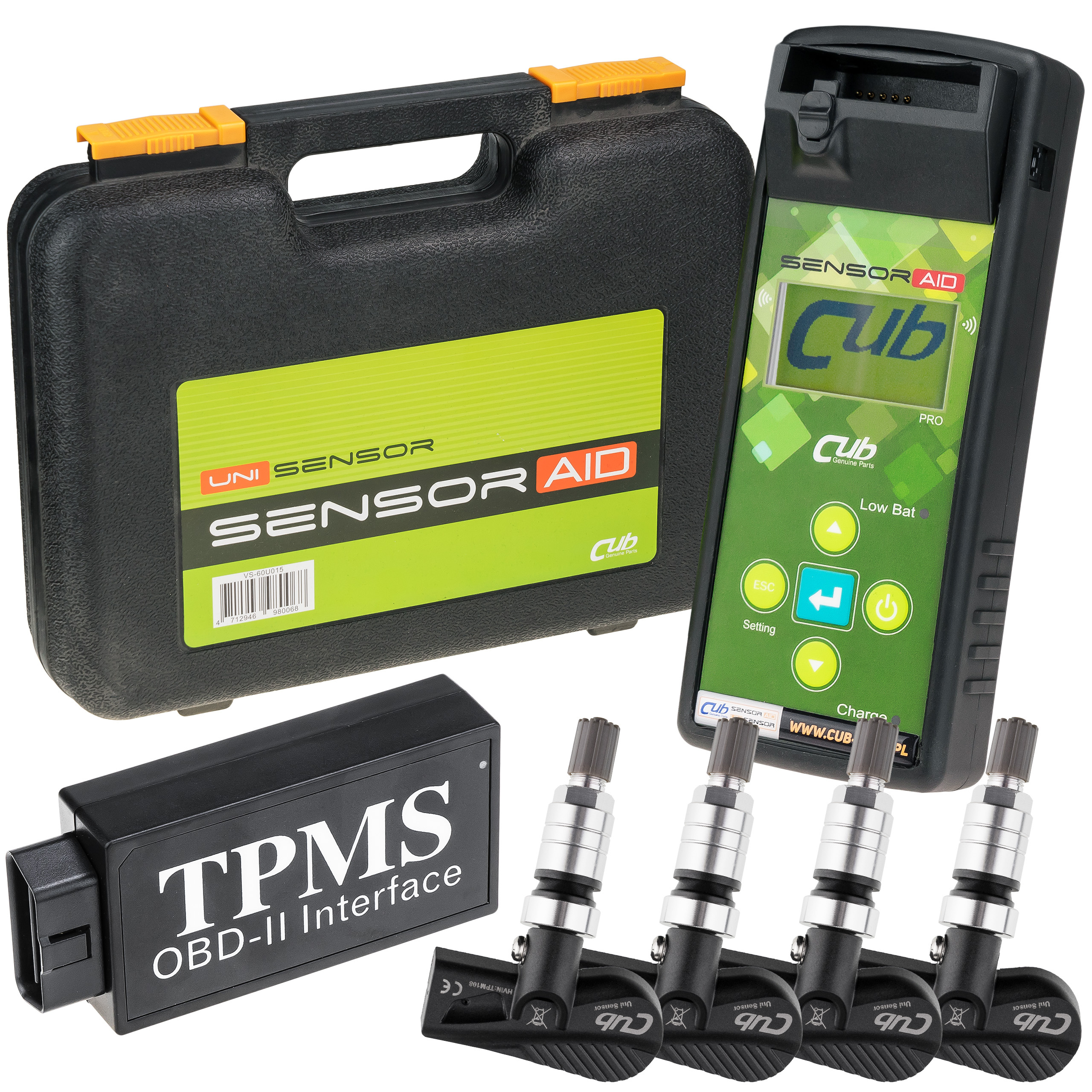 Starter kit: programmer Sensor AID Pro 3.0 + 4 Pressure Sensors 433MHz ...