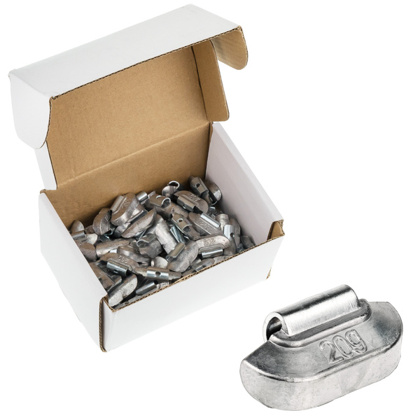 SPS STD PB/S (20 g, lead) scooped weights for steel rims - 100 pcs. - Stix