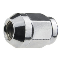 Wheel nuts for alloy wheels M12x1.25 chrome finish, closed type, 21 mm hex - Carbonado