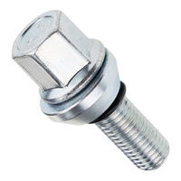 Variable PCD wheel bolt M12x1.5 / conical seat / 28 mm / 17 mm hex – Carbonado