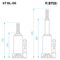 Hydraulic Bottle Jack 6T BL-06 – Stix