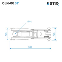 Hydraulic Floor Jack 200–570 mm OLN-06 3T – Stix