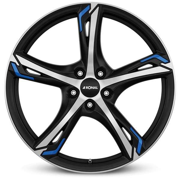 Alloy Wheels 17" 5x100 Ronal R62 blue JBFB