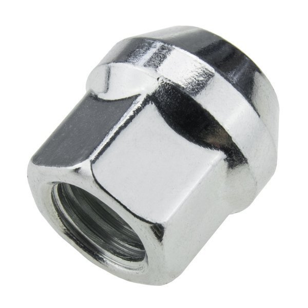 Wheel nuts for alloy wheels M14x2.0 zinc-plated, open type with collar, 19 mm hex, IS - Carbonado