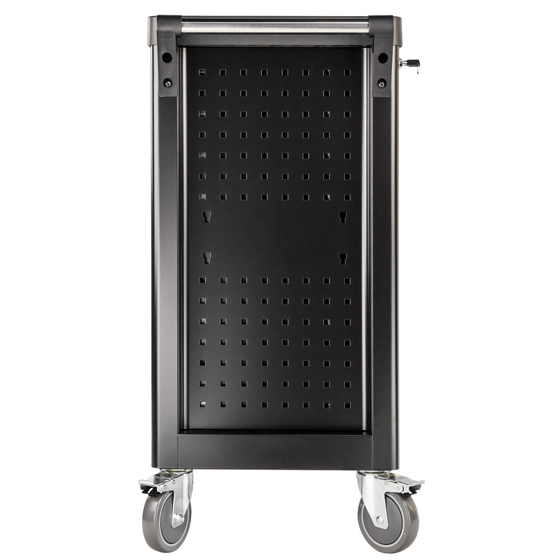 Workshop cabinet / tool trolley with 7 drawers, side pull-out compartment – UltimatePro B7 – Stix