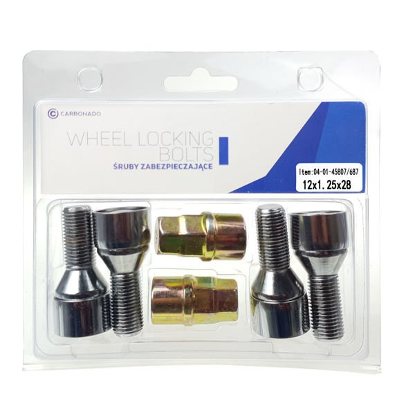 Felgenschloss Radschraube Anti-Diebstahl M12x1,25 28mm Kegel 
