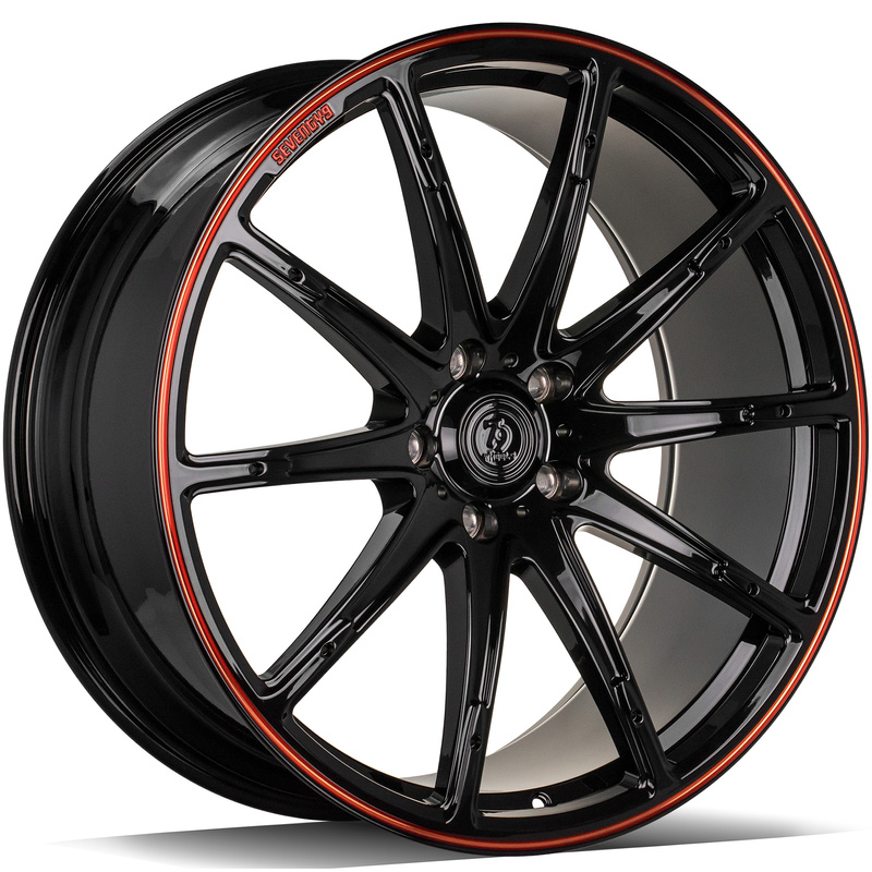 Geschmiedet Aluminiumfelgen 22'' 5x130 79wheels seventy9 MF.7 BGCRL