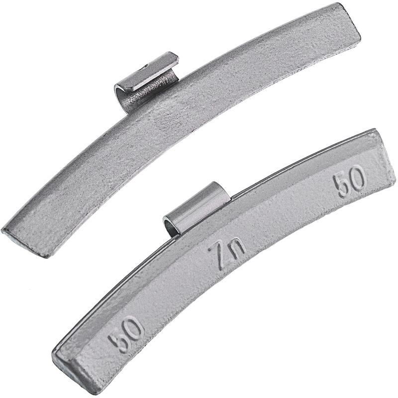 Zinc Clip-On Wheel Weights ZN/A 50 g for Alloy Wheels (50 pcs)