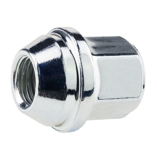 Wheel nuts for original alloy wheels Ford M14x1.5 zinc-plated, fixed washer, 21 mm hex - Carbonado