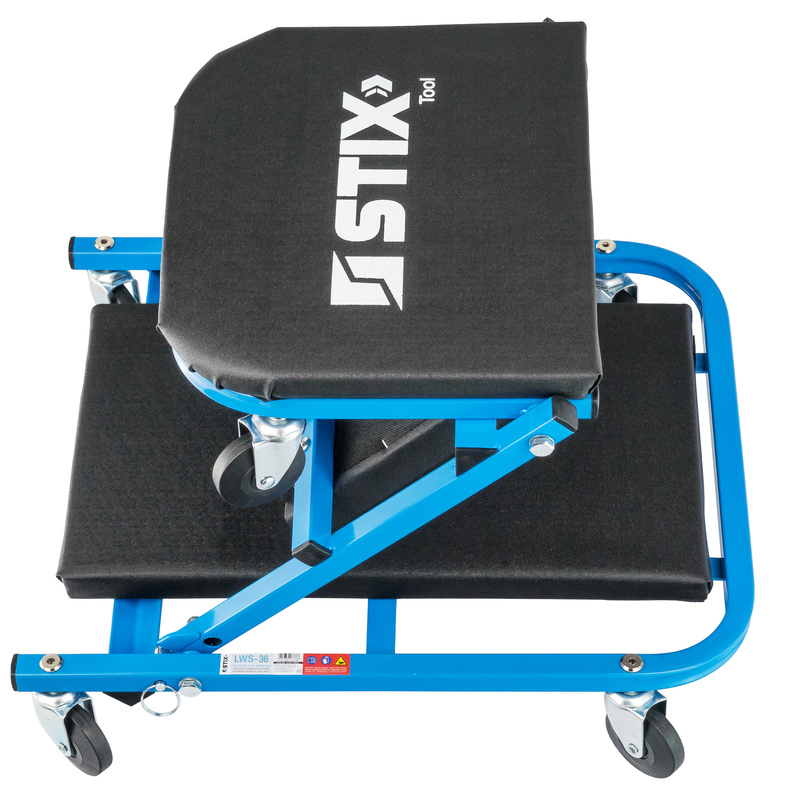 Klappbare Werkstattliege / Werkstatt-Hocker 2-in-1 LWS-36 – Stix