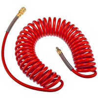 Pneumatischer Spiralschlauch 9m (8/12mm), rot - RQS