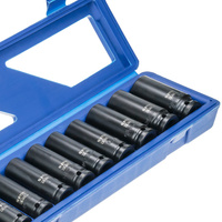 1/2"-Schlagschraubendreher-Einsätze, lang, 10-teiliges Set im Koffer (13, 15, 16, 17, 18, 19, 21, 22, 24, 26) STT CR-MO SERIES 3 – Stix Tool
