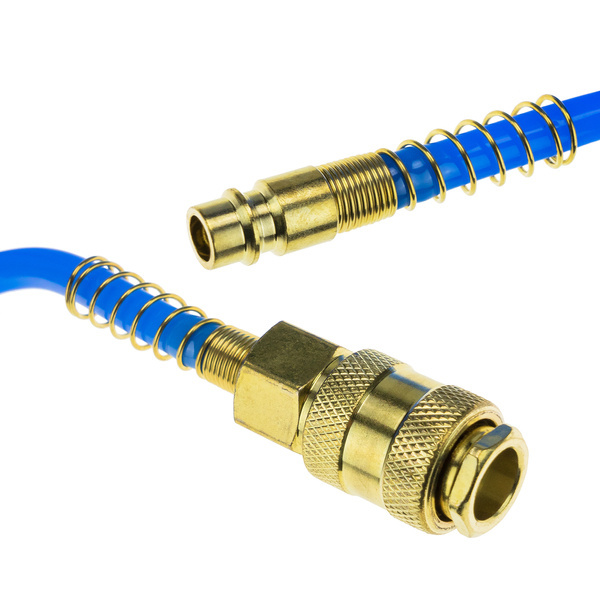 Pneumatic Spiral Hose SP-PU 8/5 mm (5 m), Polyurethane - PREMIUM STIX